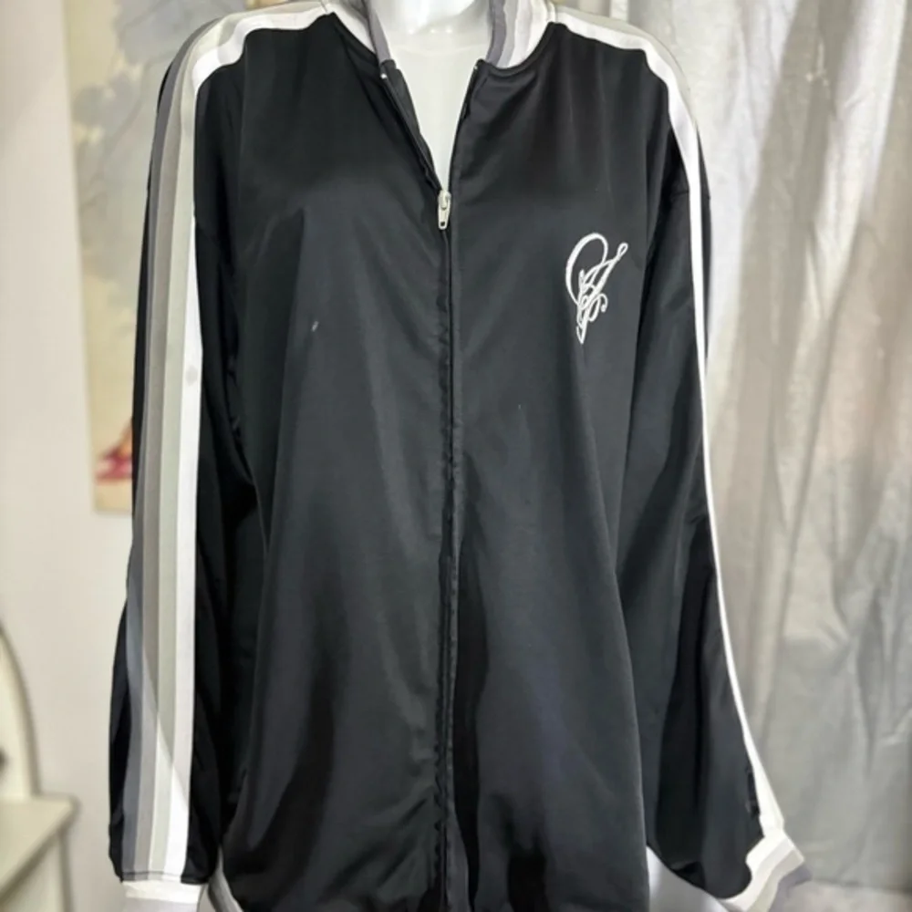South Pole Black and White Bomber Jacket with Logo